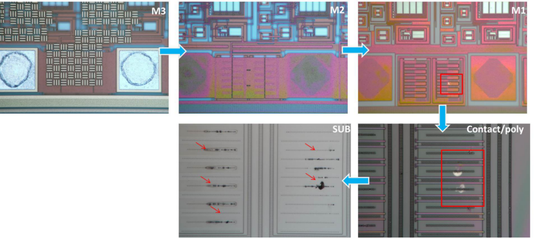 失效分析案例中去層圖片 失效分析案例中去層圖片